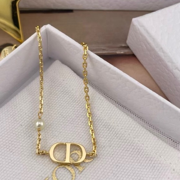 Dior Gold Bracelet with Pearl Accent - Picture 3 of 5